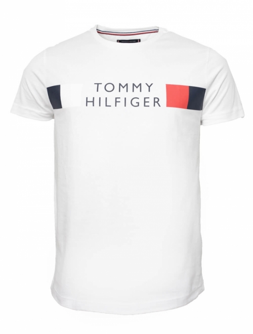 RWB Stripe Tee, White RWB Stripe Tee, White