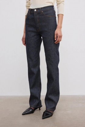 Straight leg denim, Raw blue