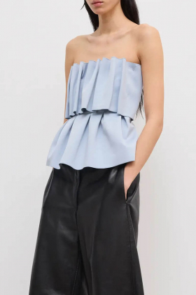 Sculpted Tub top, Dove Blue