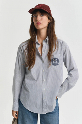 Rel Classic Poplin Graphic Shirt, Persian Blue