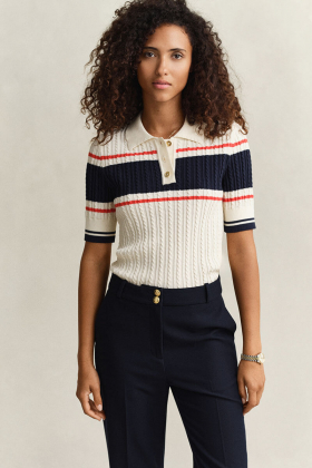 Cotton cable ss rugger, Cream