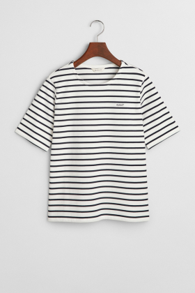Reg Breton C-neck SS T-shirt, Eggshell