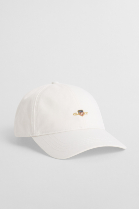 Shield Cotton Twill Cap, Eggshell