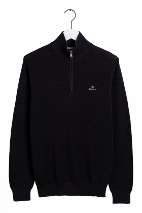 GANT HERR | Honeycomb Half Zip, Evening Blue | Tröjor Herr | GANT HERR | Honeycomb Half Zip, Evening Blue | Tröjor Herr |