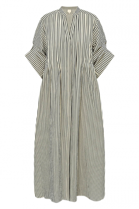 AlexaGO Jo Shirt dress, Creme Navy Stripe
