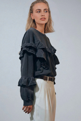KieGO Sweatshirt, Black washed