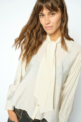 MMSaba Tie Shirt, Ecru