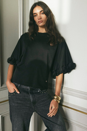 MMRosette O-SS Tee, Black