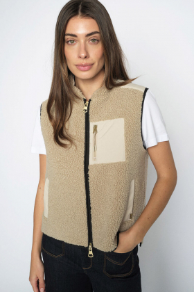 MMRowe Eli Teddy Vest, Feather Gray