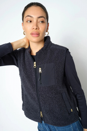 MMRowe Eli Teddy Vest, Salute Navy