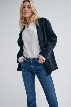 MMKarita Idun Wool Blazer, Salute Navy