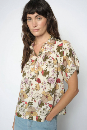 MMWinie Flowwi Blouse, Ecru