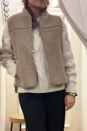 Rowe Teddy Waistcoat, Savannah tan