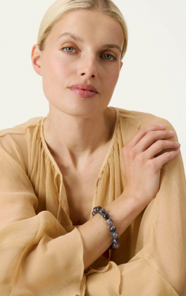 Mini Beads Flex Bracelet, Blue jeans marble