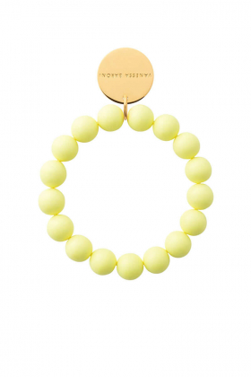 Mini Beads Flex Bracelet, Butter yellow