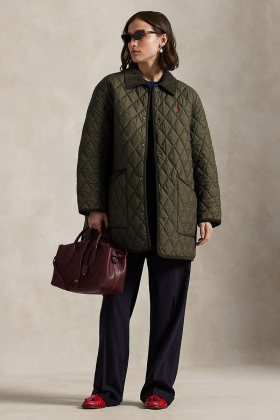 Quilted barn jacket, Ranger green