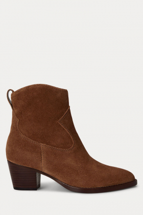 Harpher suede bootie, Light tobacco