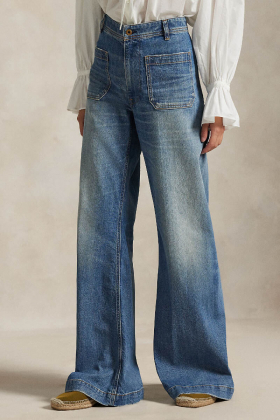 Woven Flare Pants, Arlit Wash