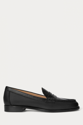 Wynnie leather loafer, Black