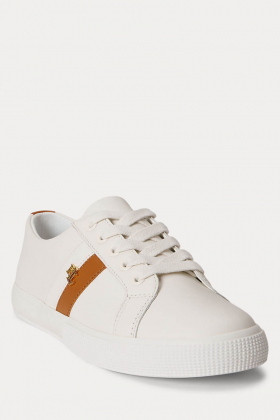 Janson ii leather sneaker, White/ Cognac
