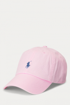 Classic Sport Cap Hat, Carmel Pink & Jewel Blue