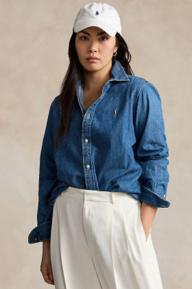 Slim Fit Denim Shirt, Merced Wash