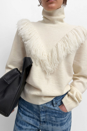 The Jinho alpaca wool polo knit, Paper