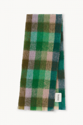 The Misty mohair wool scarf, Leaf Green