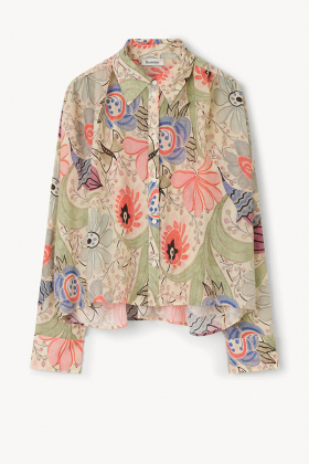 The Taylor pliss� cropped shirt, Ducharne