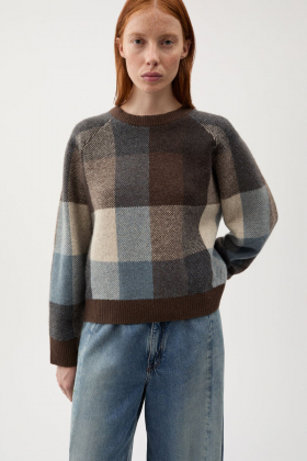 Anais Knitted Sweater, Chicory Coffee