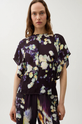 Lara Rosie Crepe Blouse, Gardenia Lavender
