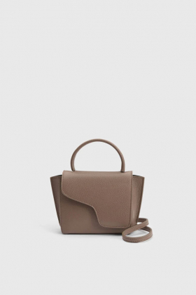 Montalcino Tahini grained leather mini handbag