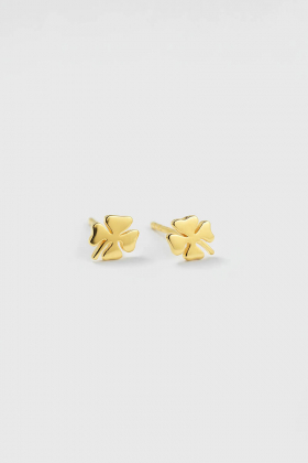 Bring me luck stud earrings, Gold