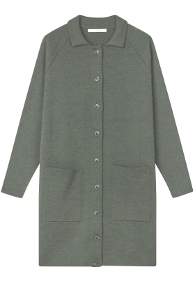 Barbro long cardigan, Khaki