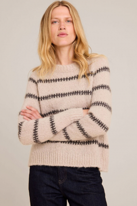 Noele sweater, Stone/Antrazit