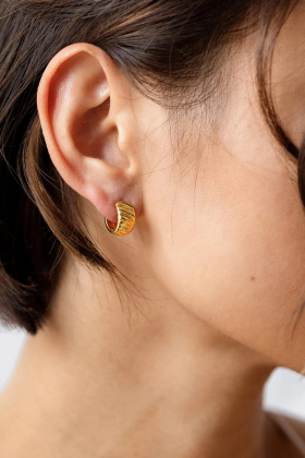 La La Love Plain Hoops, Gold