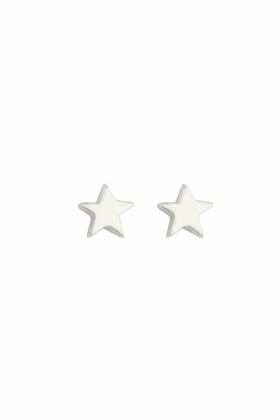 Sparkle Star Earrings, Silver