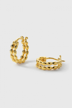 Lunetta Earrings, Gold