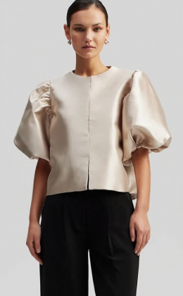 Cleo blouse, soft beige