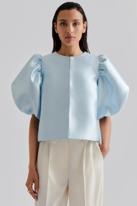 Cleo Blouse, Ice Blue