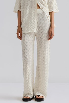 Alissa Knitted Pants, Cream