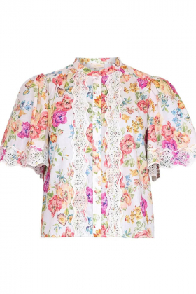 Cotton Slub Blouse, Flora