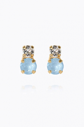 Leah earrings gold, Sky combo