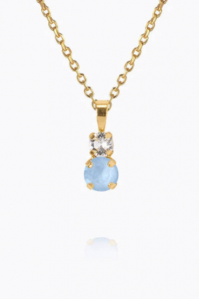 Leah necklace gold, Sky combo