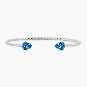 Amelia Bracelet, Rhodium & Ice Blue