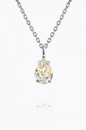 Amelia Necklace, Rhodium & Crystal