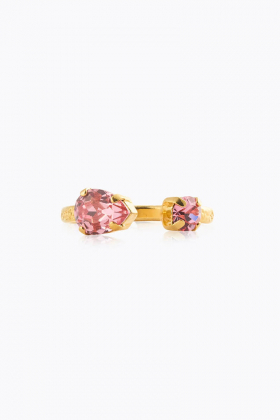 Amelia Ring, Gold & Light Rose
