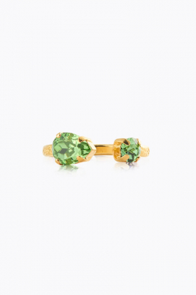 Amelia Ring, Gold & Peridot