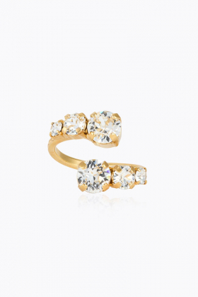 Halo Ring, Gold & Crystal