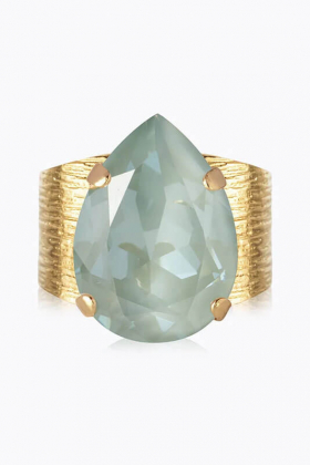 Classic Drop Ring Gold, Agave Ignite